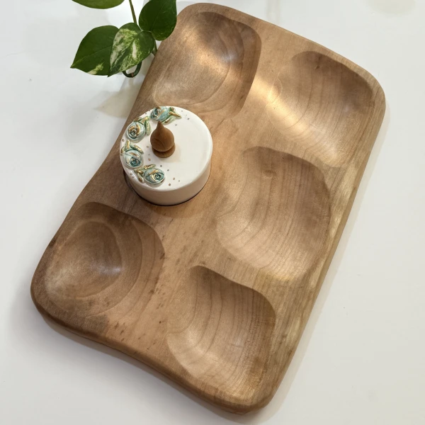 2025_10_15_13_39_IMG_7905 ظرف چوبی تنقلات طرح فیروزه