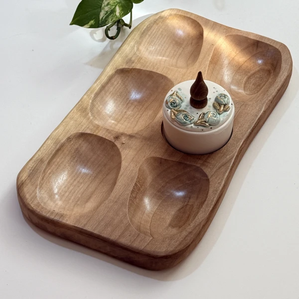 2025_10_15_13_39_IMG_7907 ظرف چوبی تنقلات طرح فیروزه