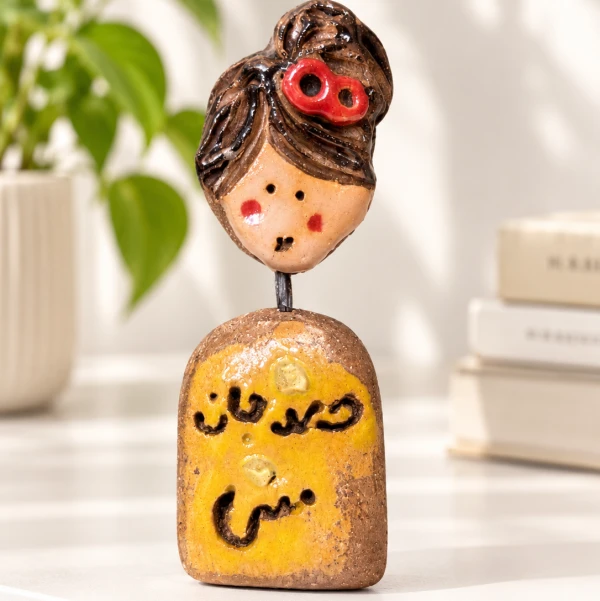 IMG_8641 مجسمه سفالی کودک طرح سه